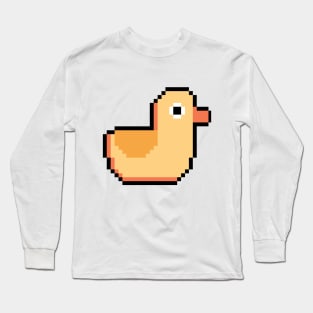 cute duck pixel art Long Sleeve T-Shirt